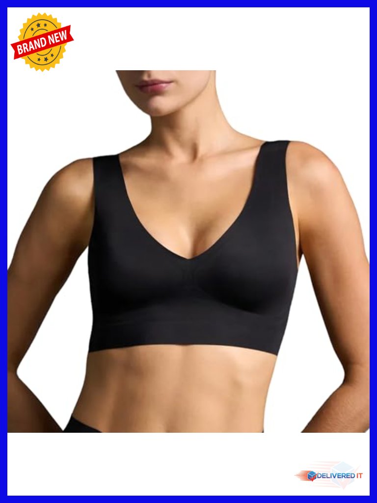 Wireless Bralette Seamless Mesh Bra With Wide Comfort Straps